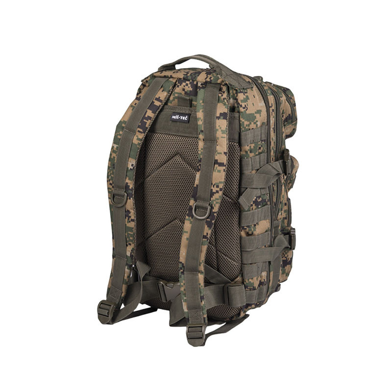 Mochila Mil Tec Us Assault Litros Digital Woodland Shoke