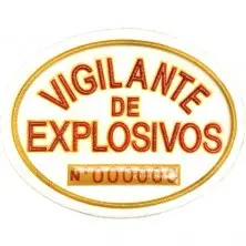 Placa homologada Vigilante de Explosivos PVC